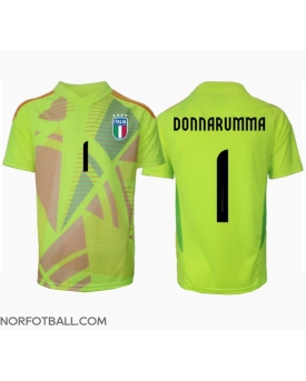 Billige Fotballdrakt Italia Gianluigi Donnarumma #1 Keeper Replika Hjemmedrakt EM 2024 Kortermet